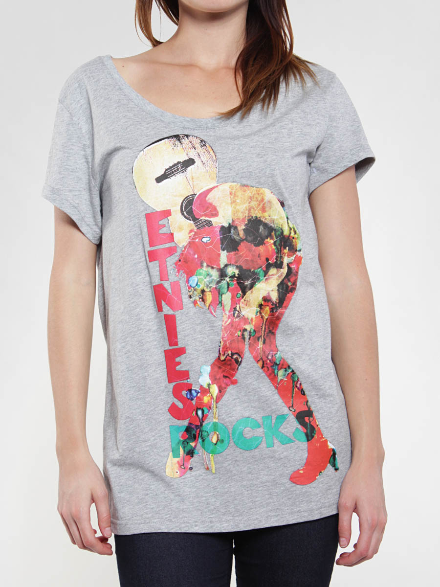 T-Shirt Etnies The Crash Boyfriend Wmn (grey/heather)