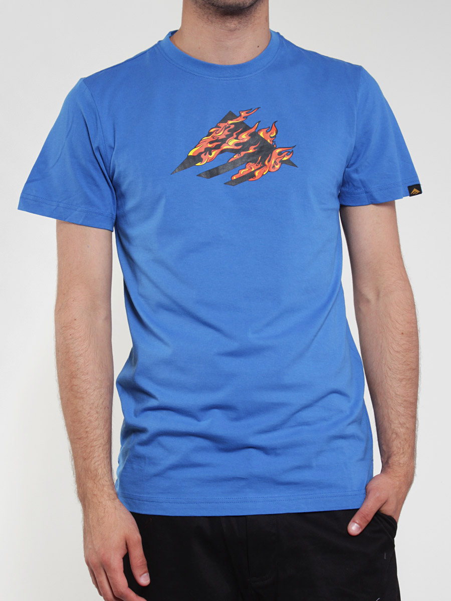 T-Shirt Emerica Up In Flames (blue)