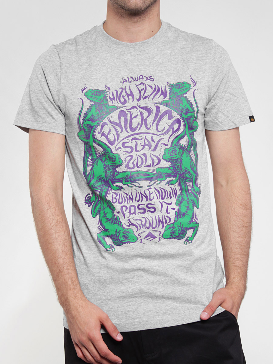 T-Shirt Emerica Mariguana (grey heather)