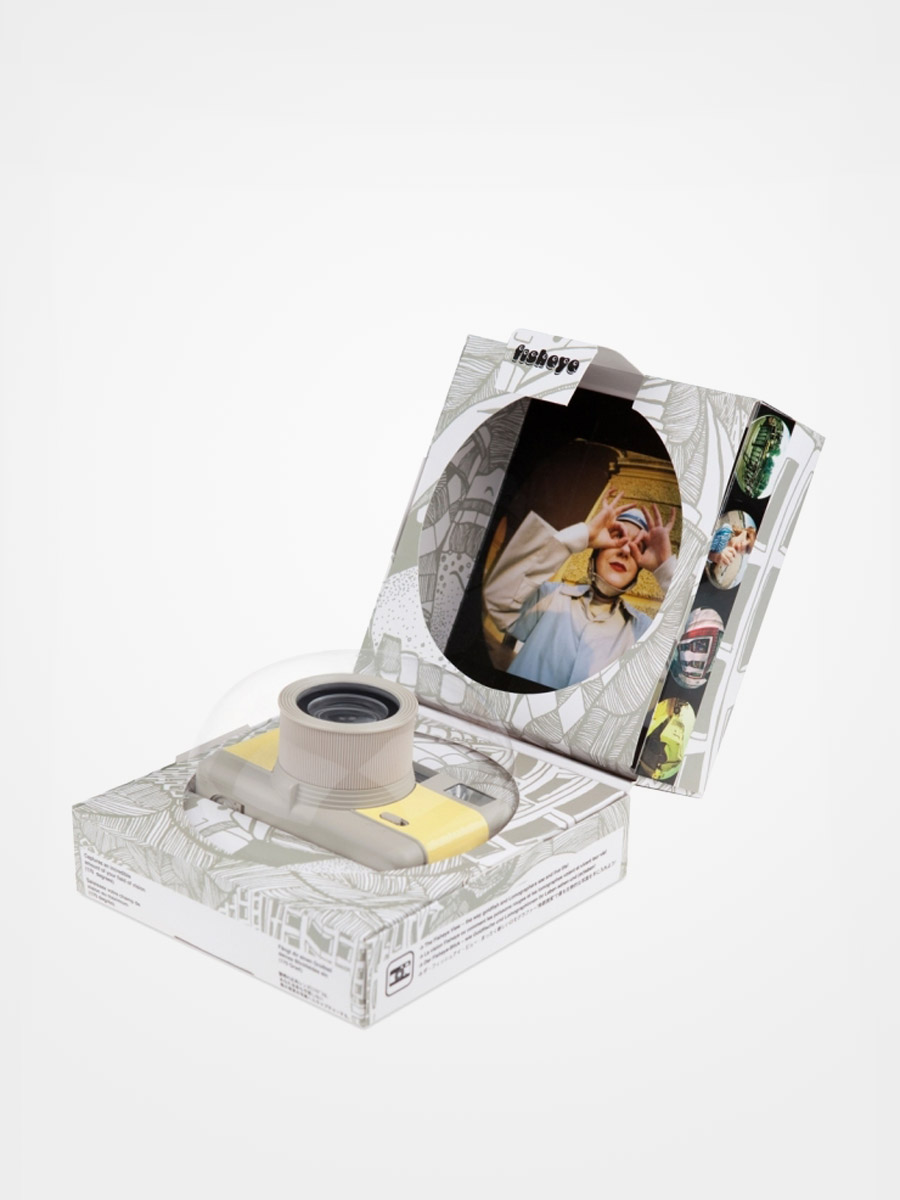Aparat fotograficzny Lomography Fisheye (beige yellow)