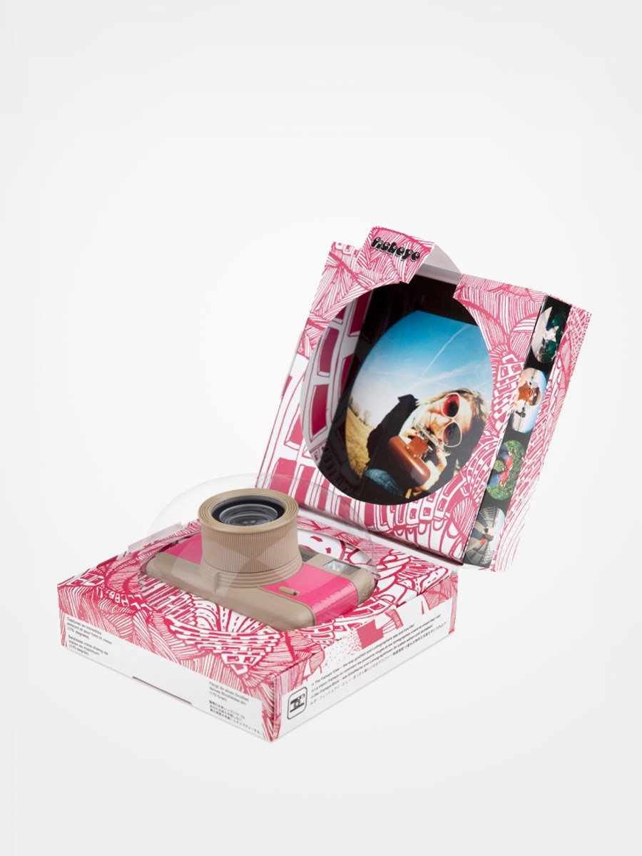 Aparat fotograficzny Lomography Fisheye (beige pink)