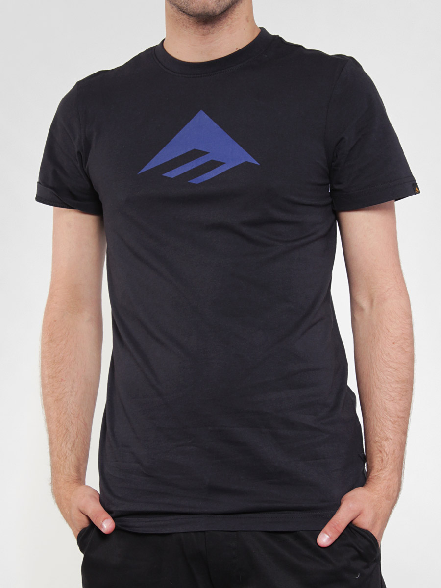 T-Shirt Emerica Triangle 7.0 (black/blue)