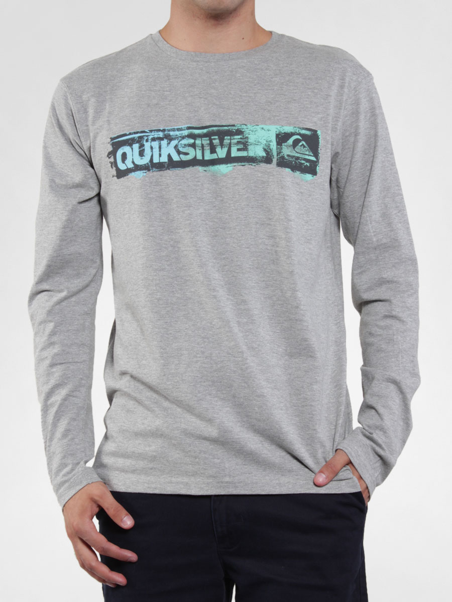 Longsleeve Quiksilver KPMJE801 Leftlovers (light grey heather)