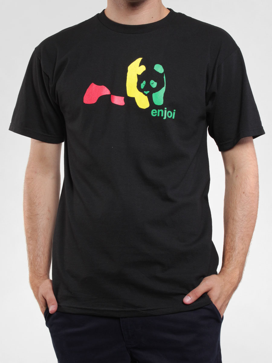 T-Shirt Enjoi Rasta Panda (blk)