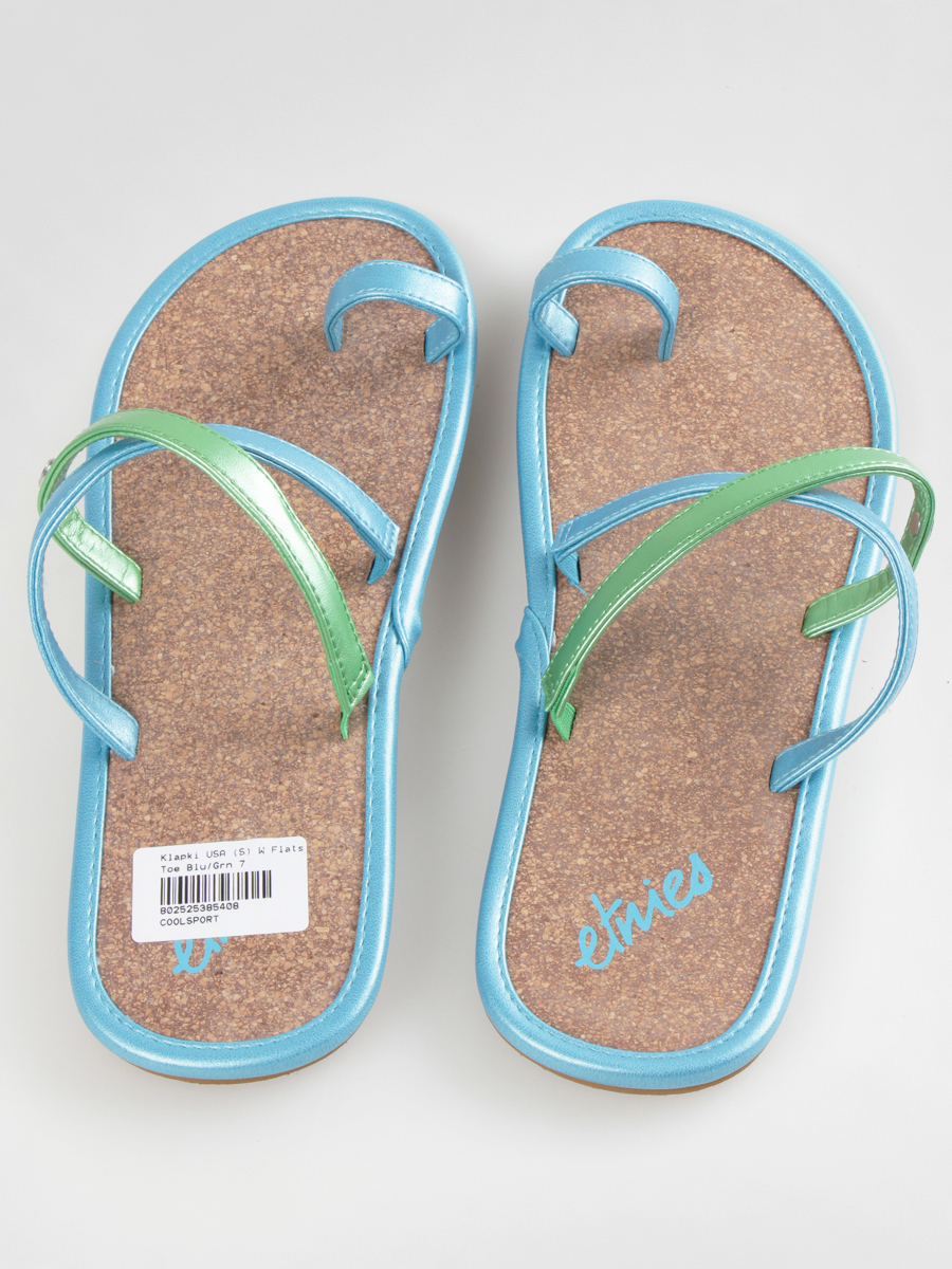 Klapki Etnies Flats Toe Wmn (blue/green)