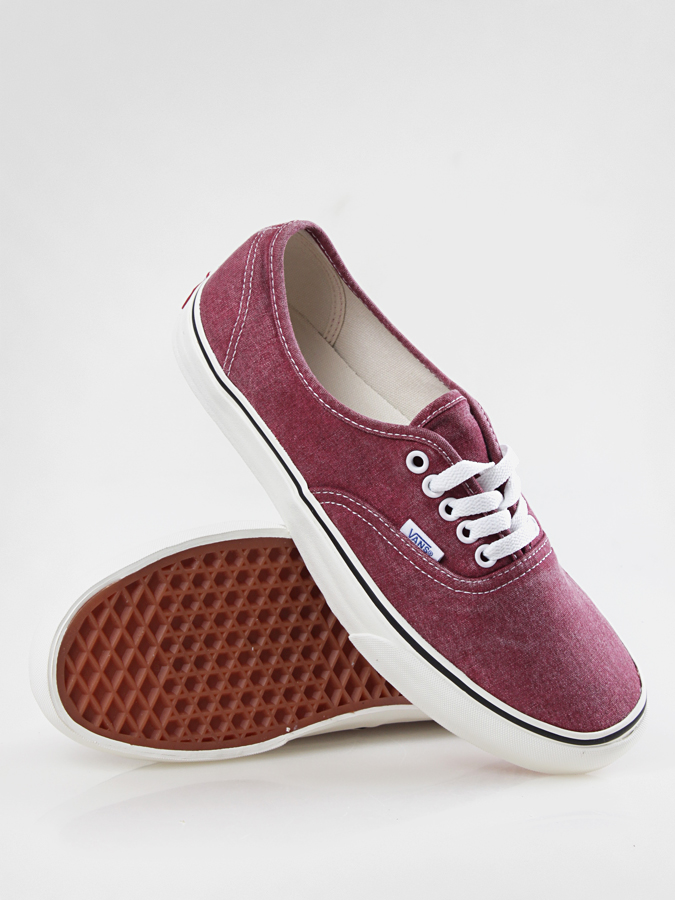 Buty Vans Authentic (washed/rio red)