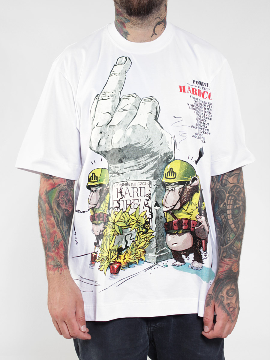 T-Shirt StoProcent TM Hc Monument Music (white)