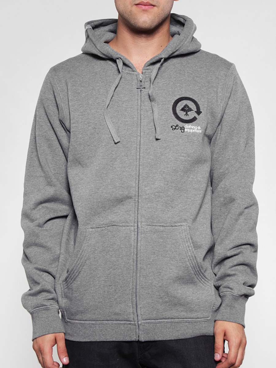 Bluza z kapturem LRG Two Zip Up ZHD (grey)