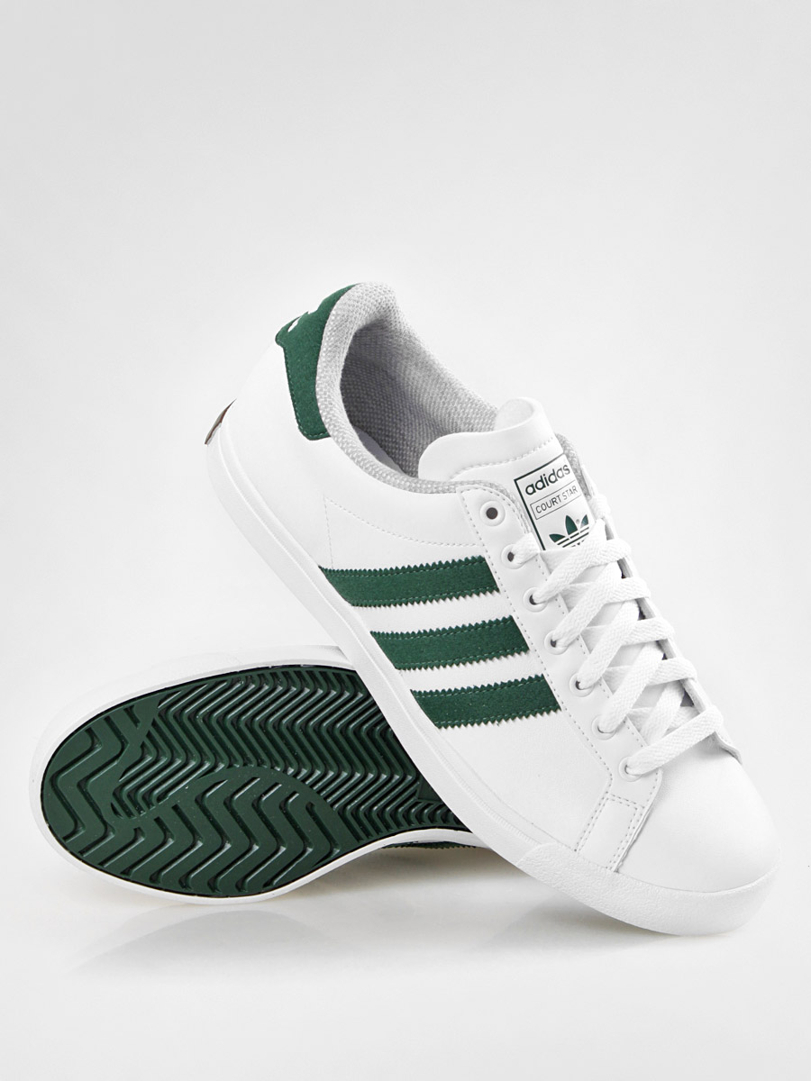 Buty adidas Court Star bia y zielony white dark green gum5