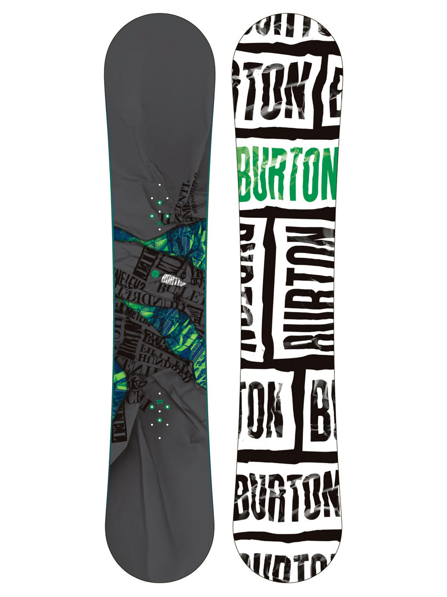 Deska snowboardowa Burton Bullet 160W wht blk grn 160w