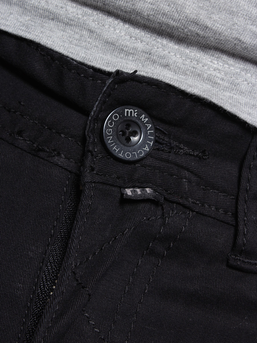 Spodnie Malita Chino Carrot Fit (blk)