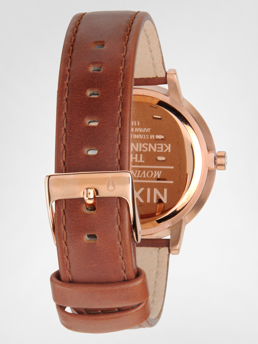 Zegarek Nixon Kensington Leather Wmn (rose gold/white)