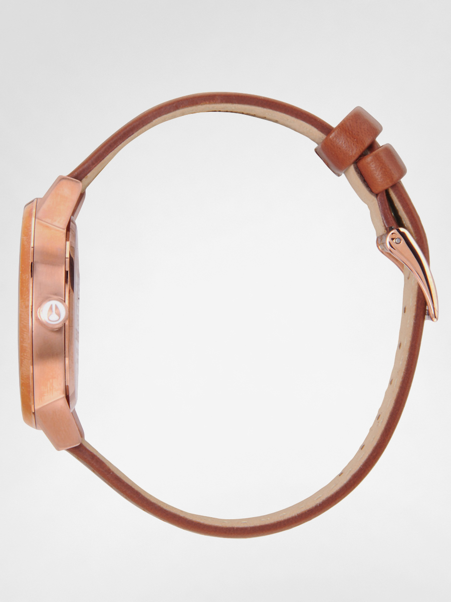 Zegarek Nixon Kensington Leather Wmn (rose gold/white)