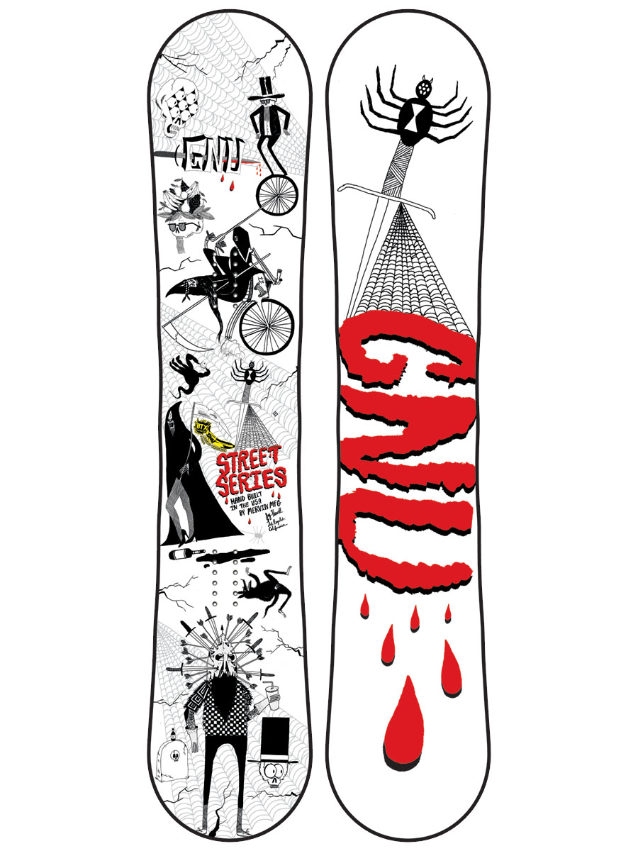 GNU スノーボード Street Series Deska snowboardowa Gnu Street Series BTX