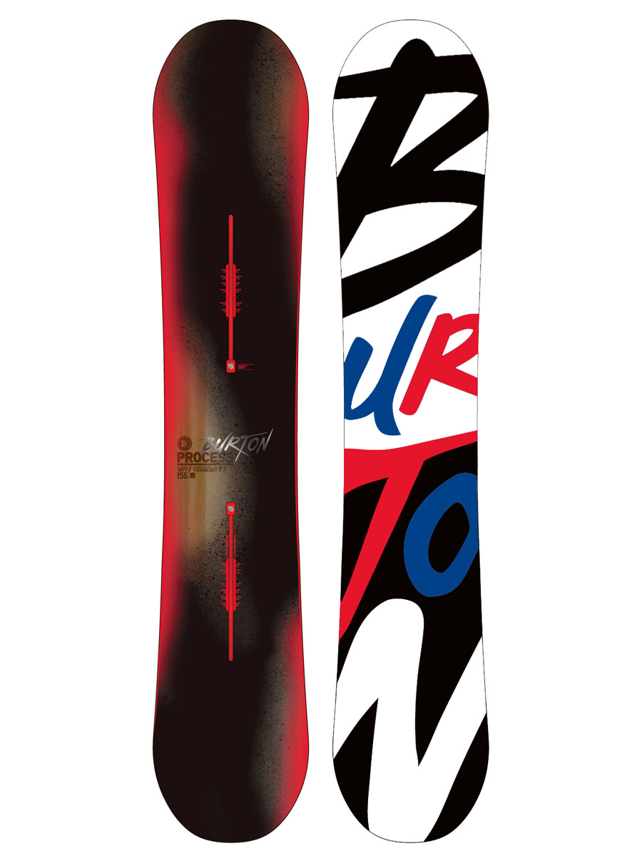 Deska snowboardowa Burton Process 155 - biały, czerwony, czarny 
