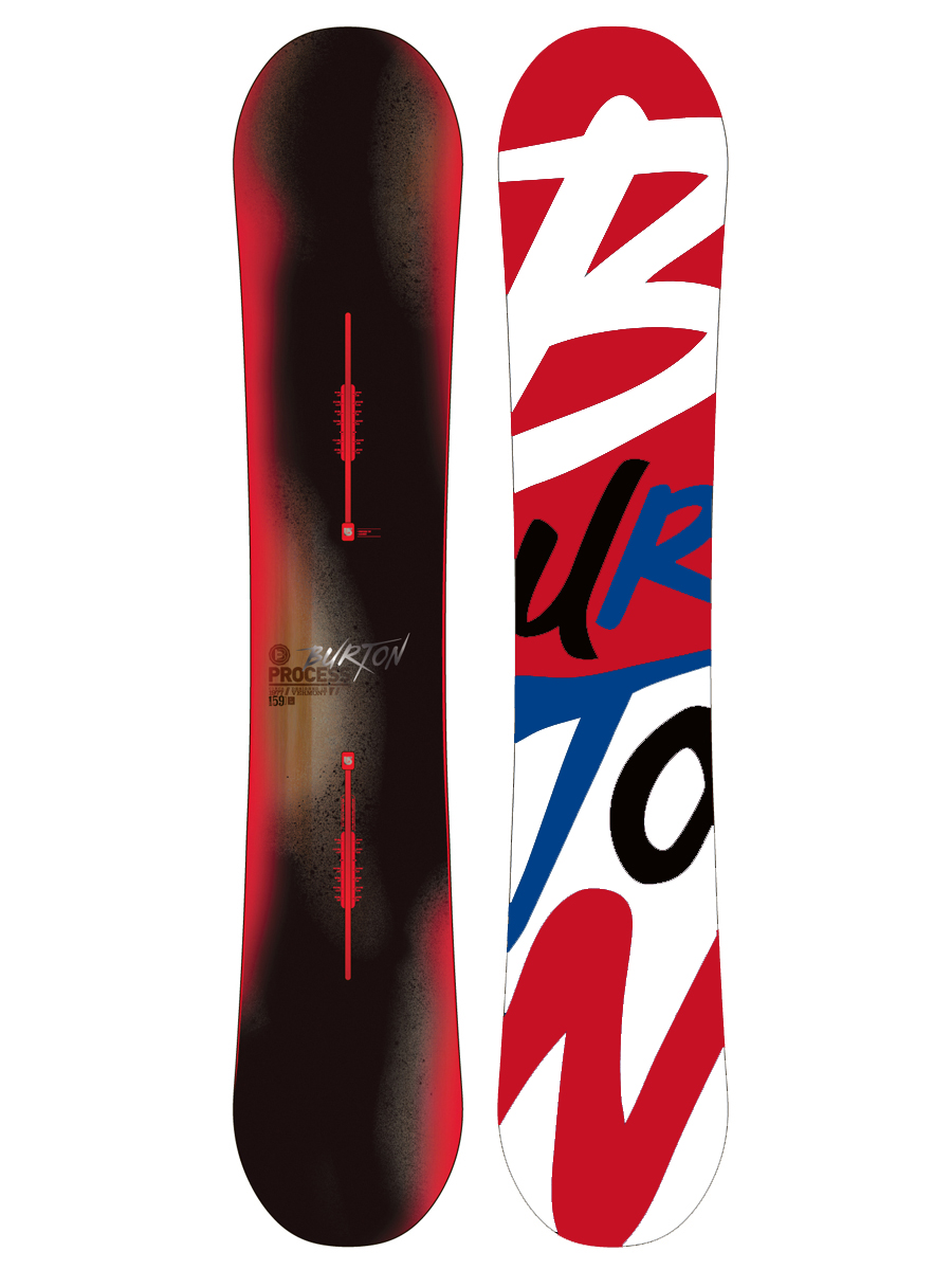 Męska Deska snowboardowa Burton Process 159 (red/wht/blk)