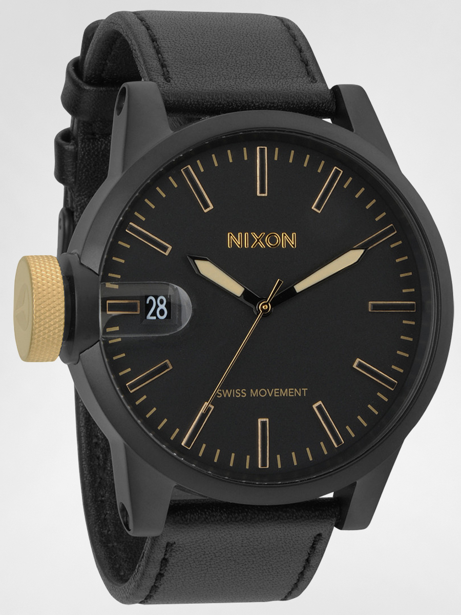 Zegarek Nixon Chronicle (matte black/gold)