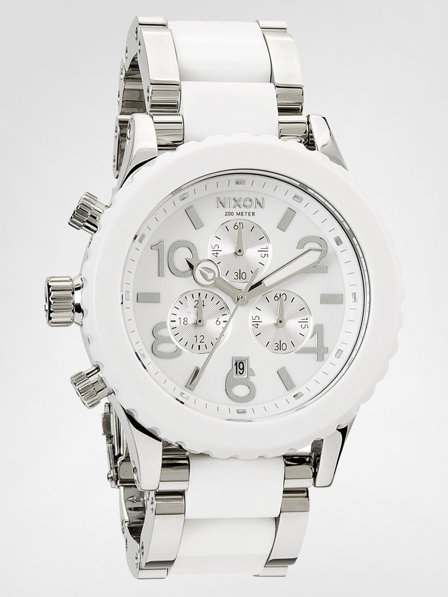 Zegarek Nixon 42-20 Chrono (high polished/white acetate)