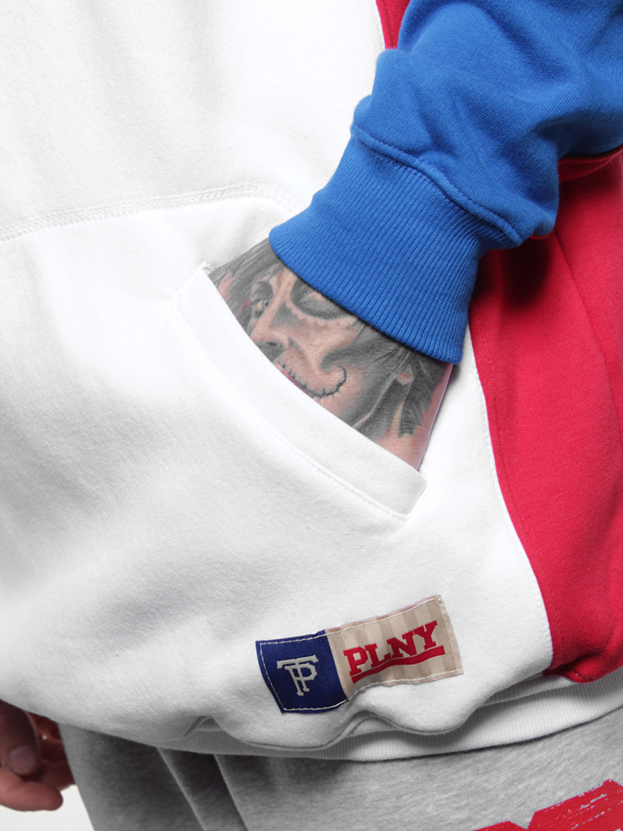 Bluza PLNY Red W Blue HD (white/blue/red)