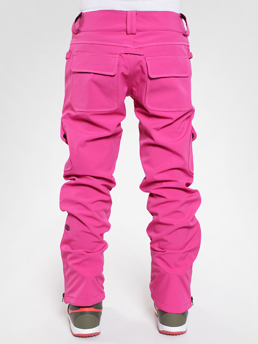 Damskie Spodnie snowboardowe 686 Reserved Crown Softshell (magenta)
