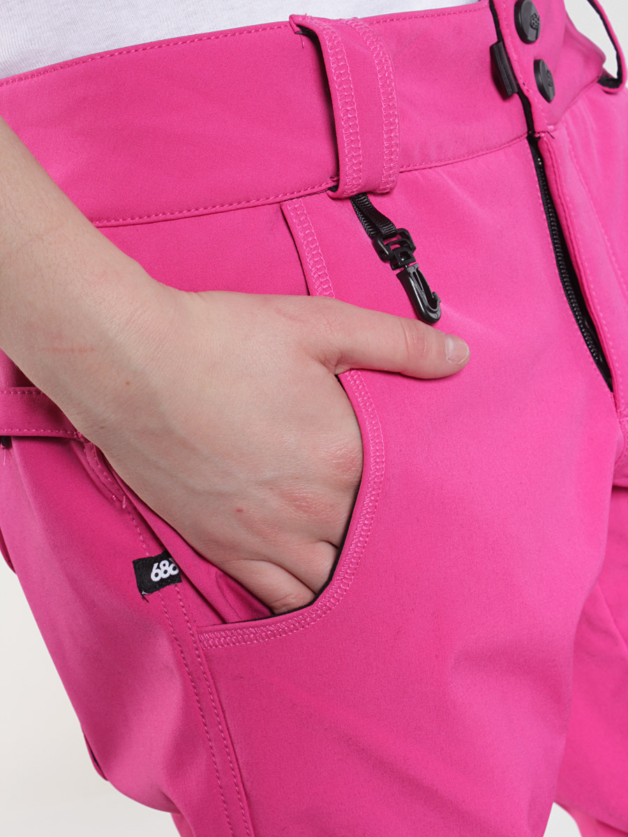 Damskie Spodnie snowboardowe 686 Reserved Crown Softshell (magenta)