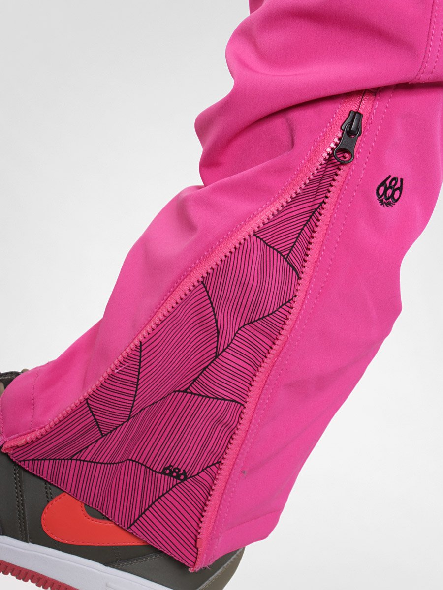Damskie Spodnie snowboardowe 686 Reserved Crown Softshell (magenta)
