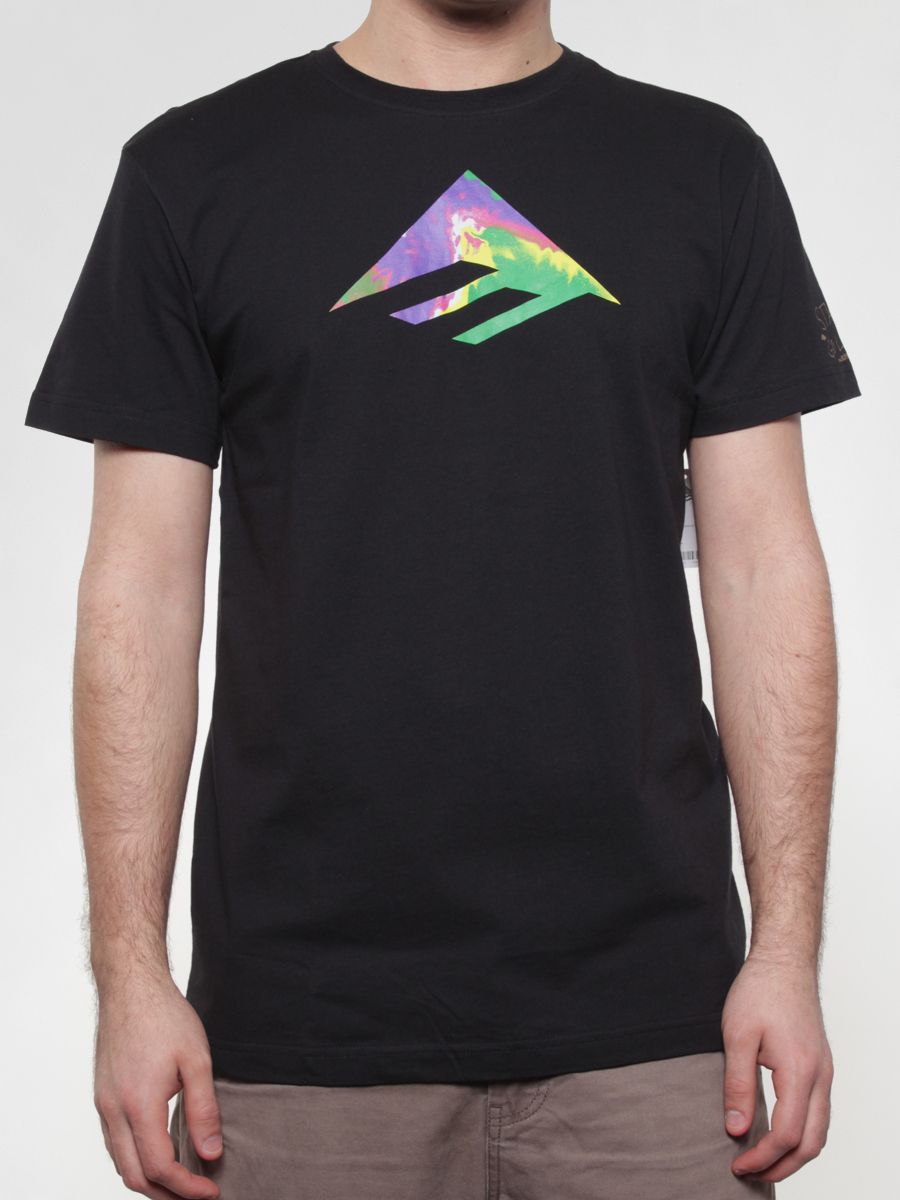T-Shirt Emerica Stay Gold Triangle (black)