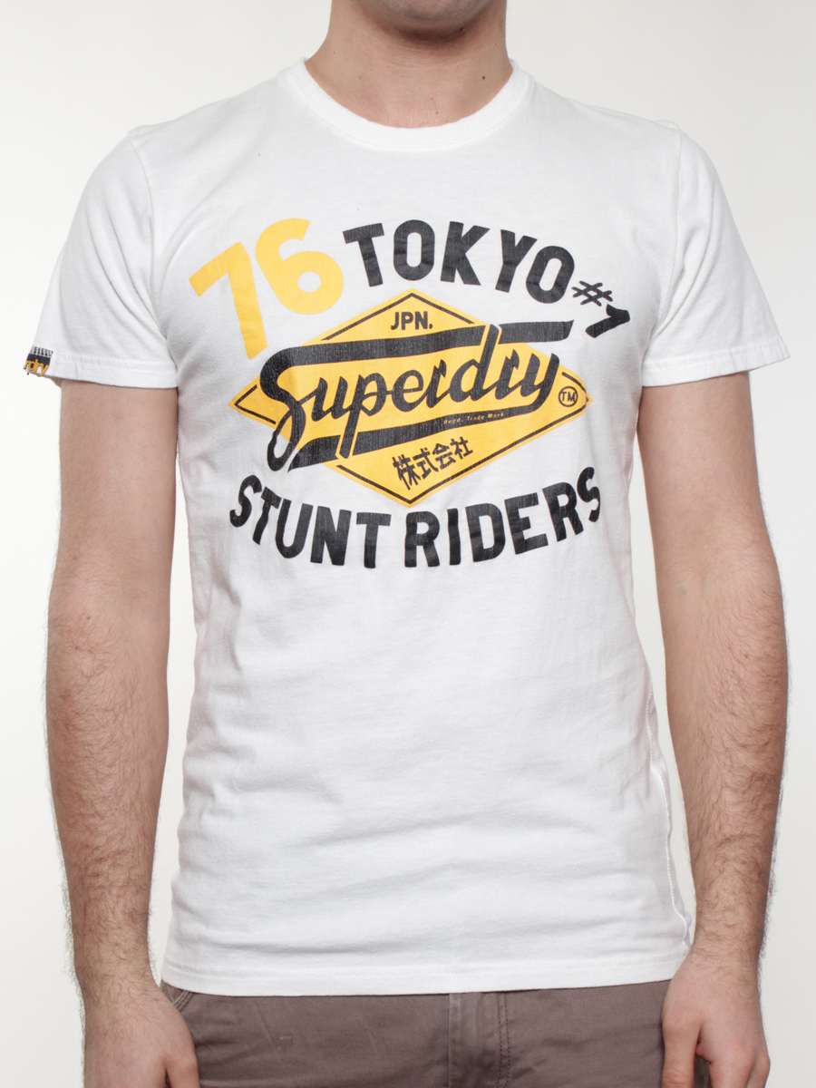 T-Shirt Superdry Stuntriders (chalk)