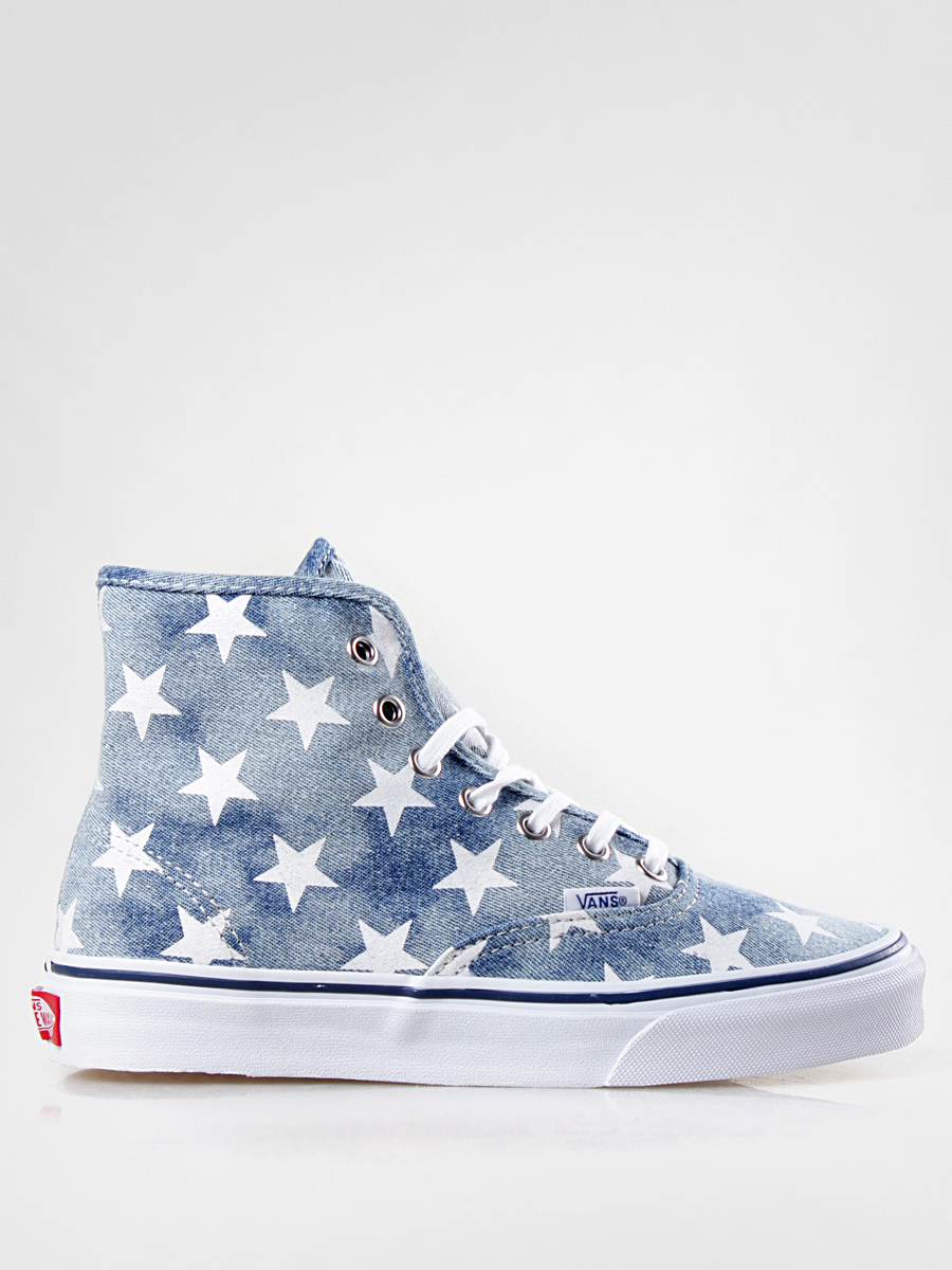 Buty Vans Authentic Hi VRQF7XJ (washed denim/blue/stars)