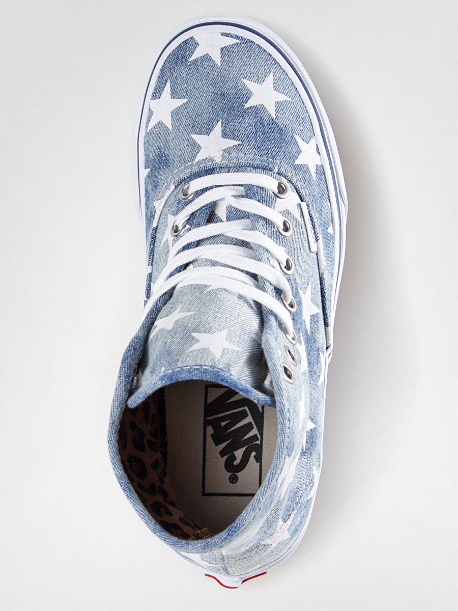 Buty Vans Authentic Hi VRQF7XJ (washed denim/blue/stars)