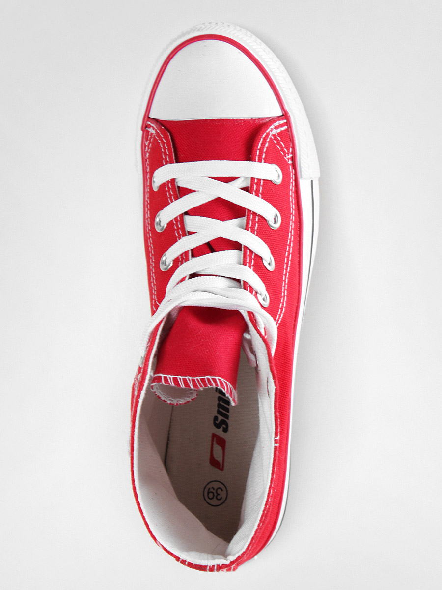 Trampki Smith's Wysokie (red02)