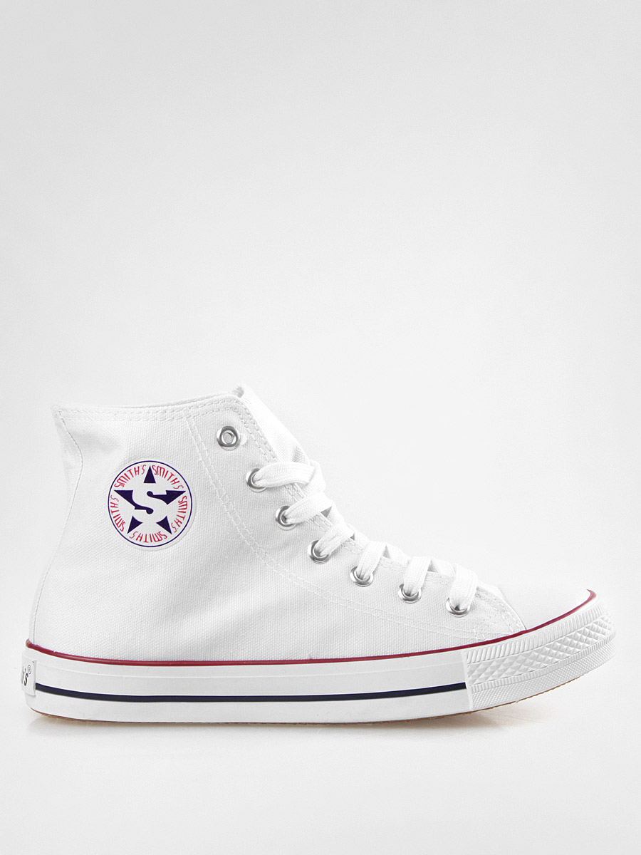 Trampki Smith's Wysokie (white02)