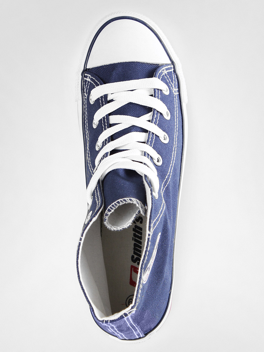 Trampki Smith's Wysokie (navy02)
