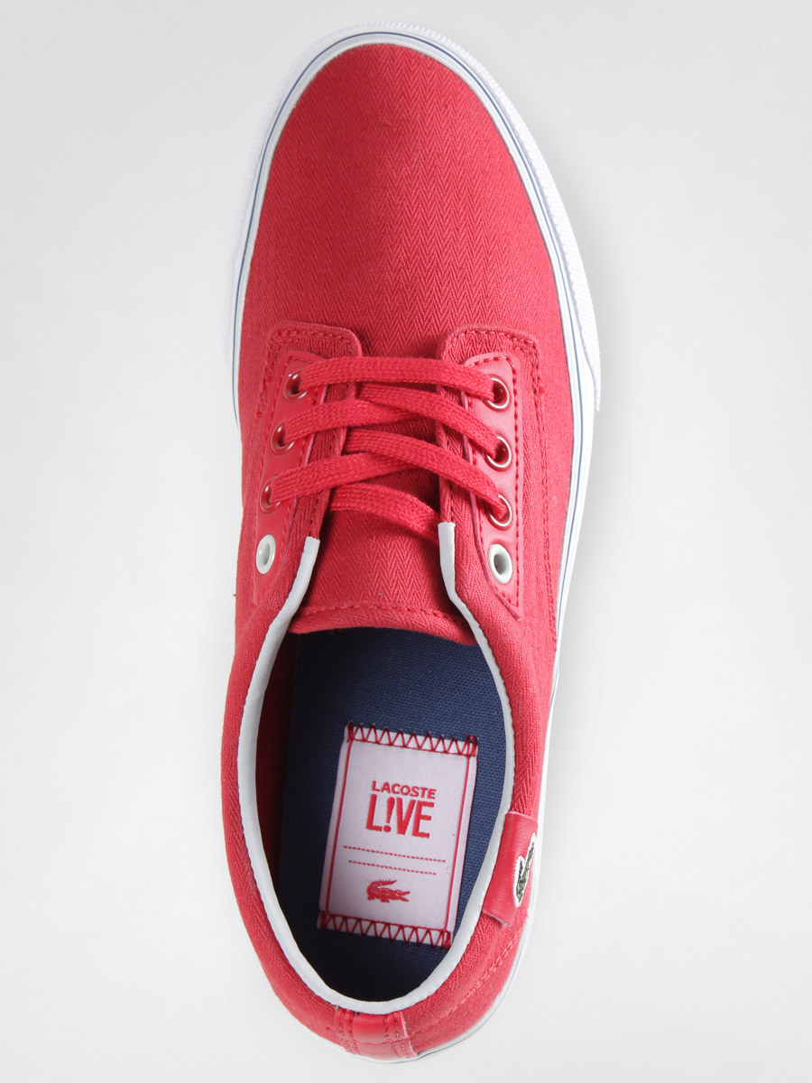 Buty Lacoste Barbados SS Wmn (red/grey cnv/syn)