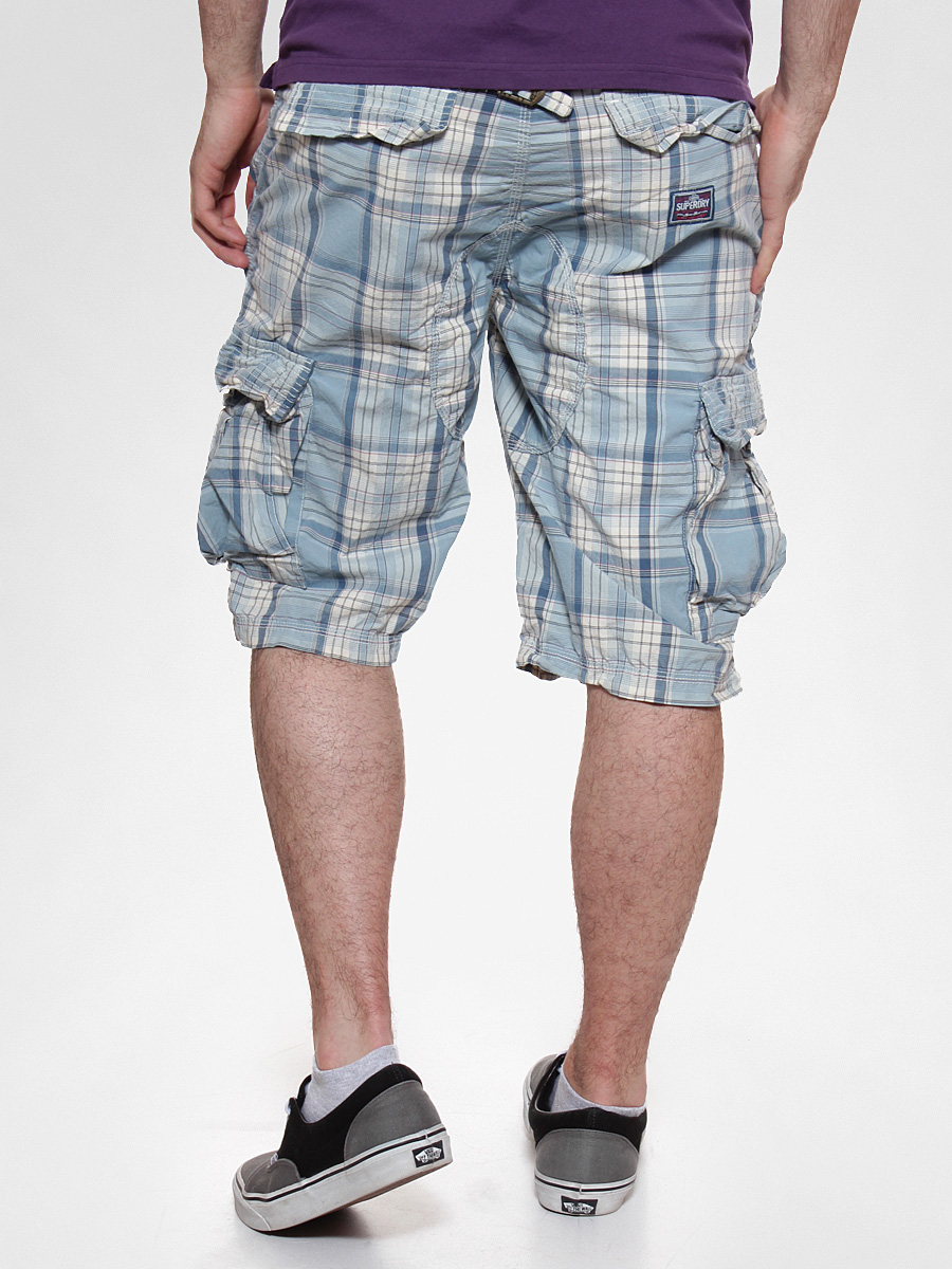 Szorty Superdry Washbasket (panpacific blue)