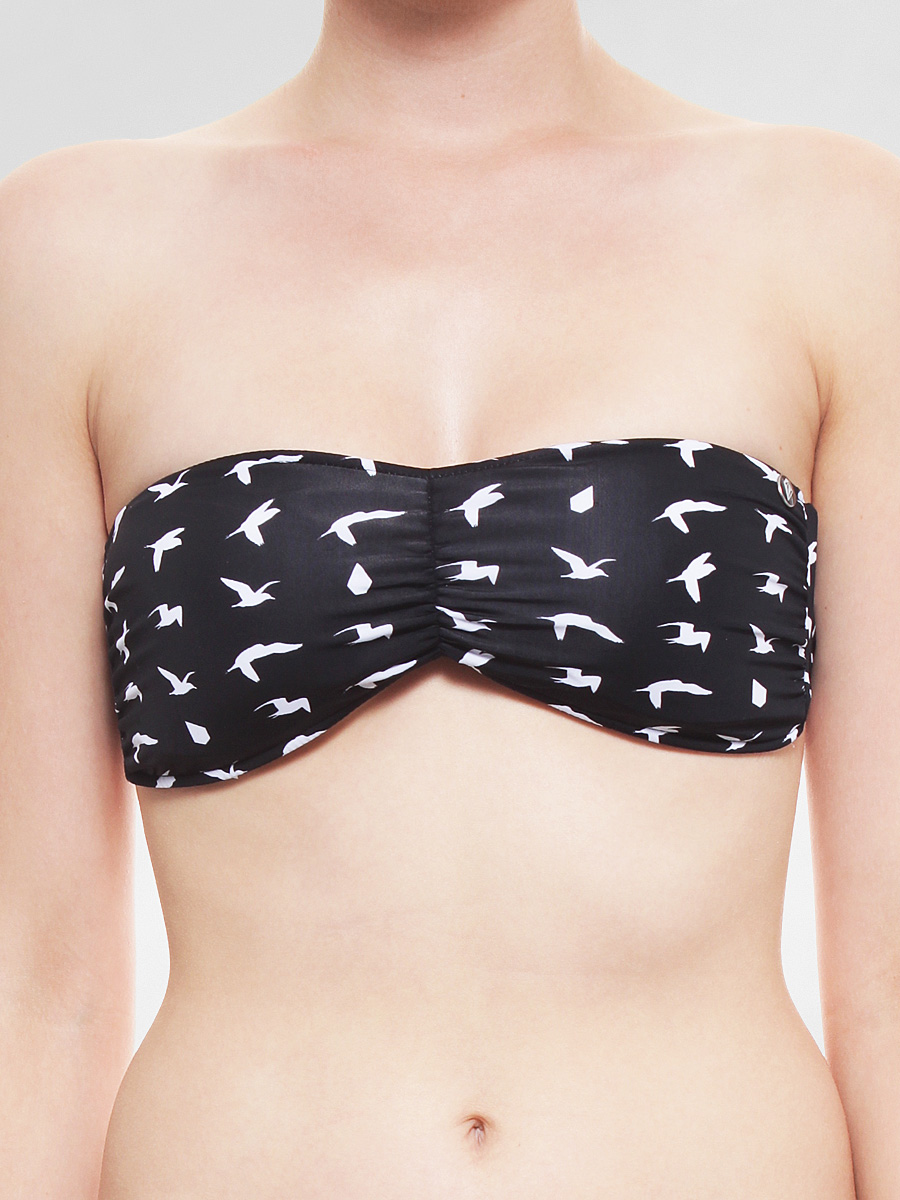 Góra od bikini Volcom Stephanie Cherry Cozi Rev Tube Wmn (blk)