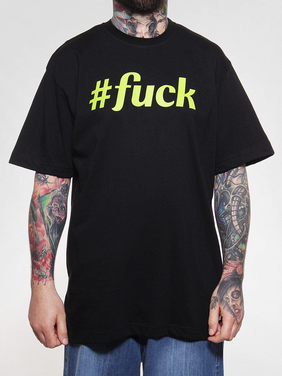 Koszulka Diamante Wear Fuck Hashtag (blk)
