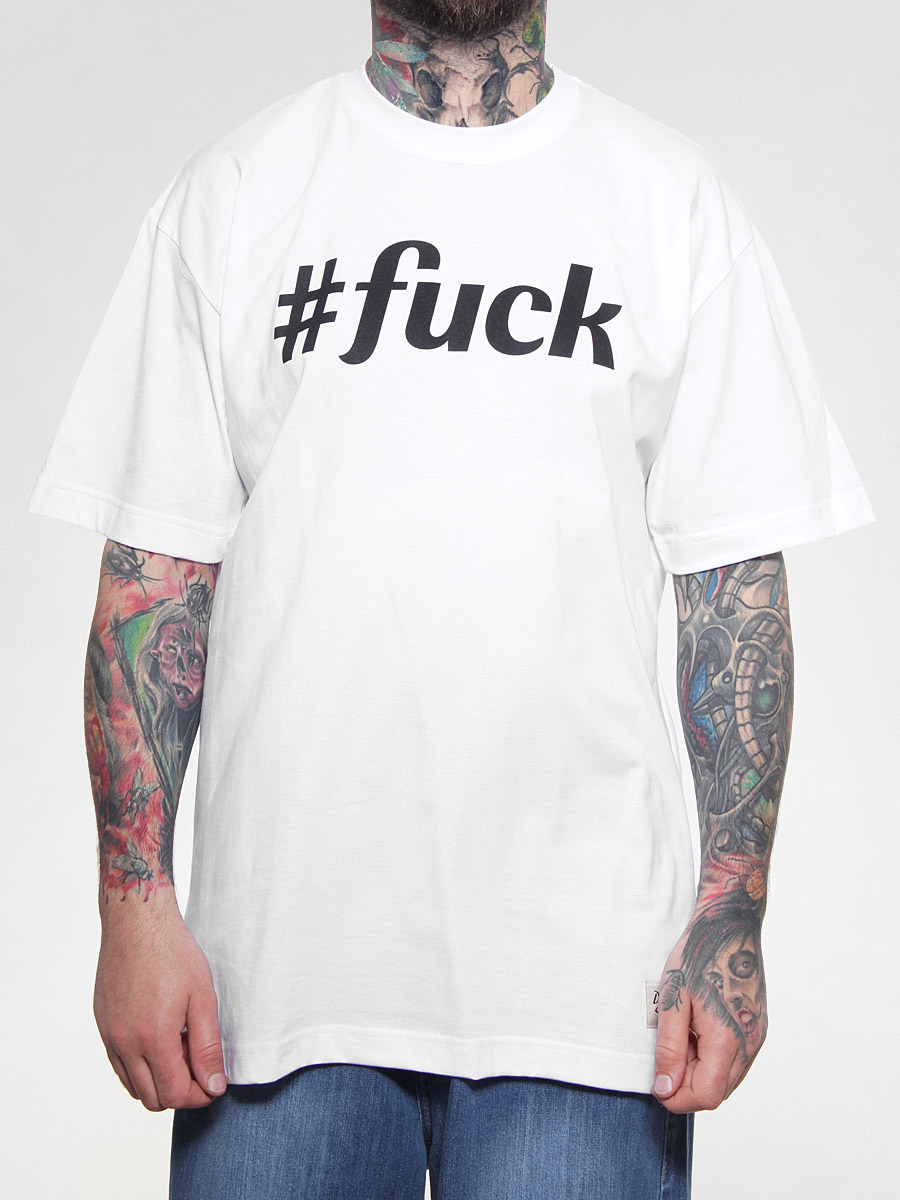 Koszulka Diamante Wear Fuck Hashtag (wht)