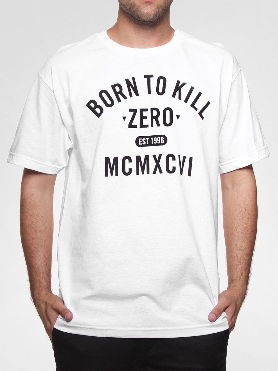 Koszulka Zero Premium Born To Kill (white/black)