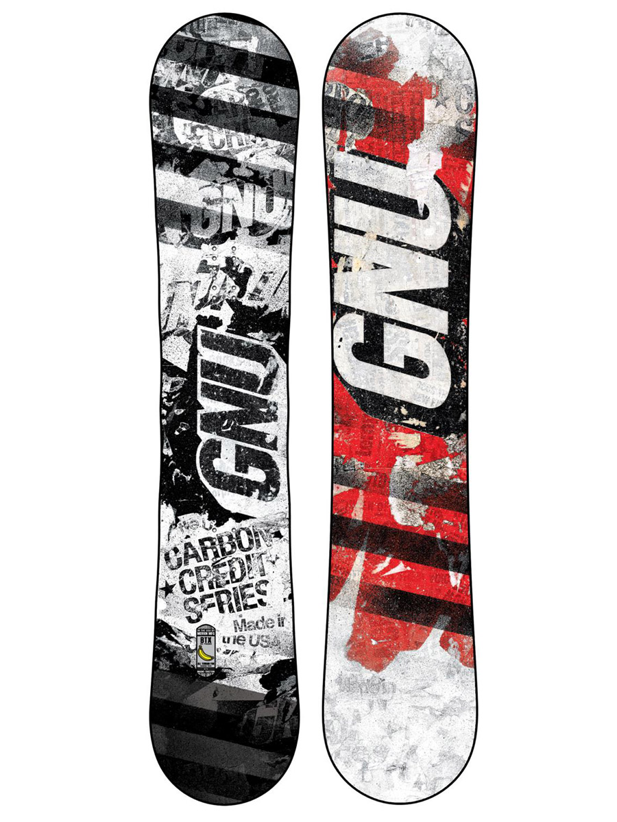 Deska snowboardowa Gnu Carbon Credit BTX - szary (black)