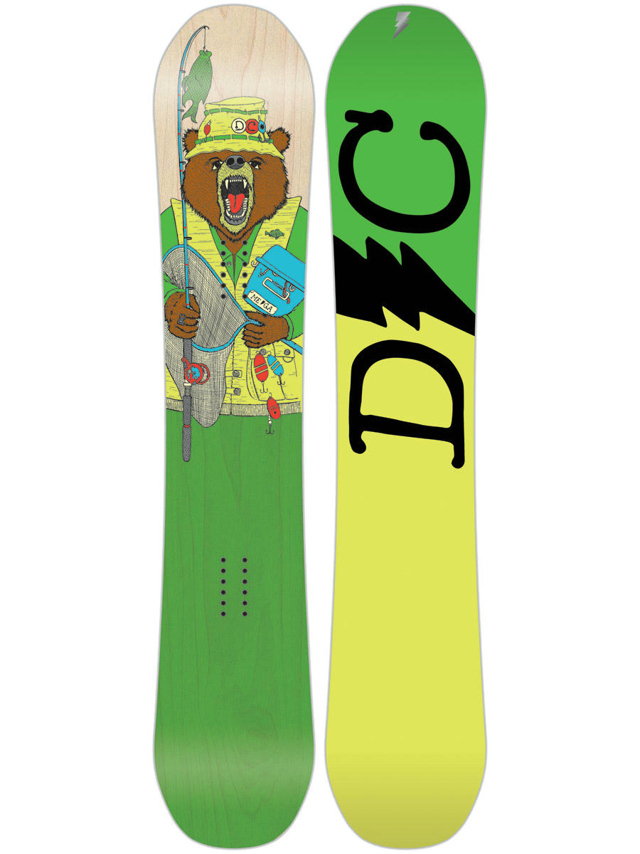 Deska snowboardowa DC Mega - wielobarwny (yel/red) 156