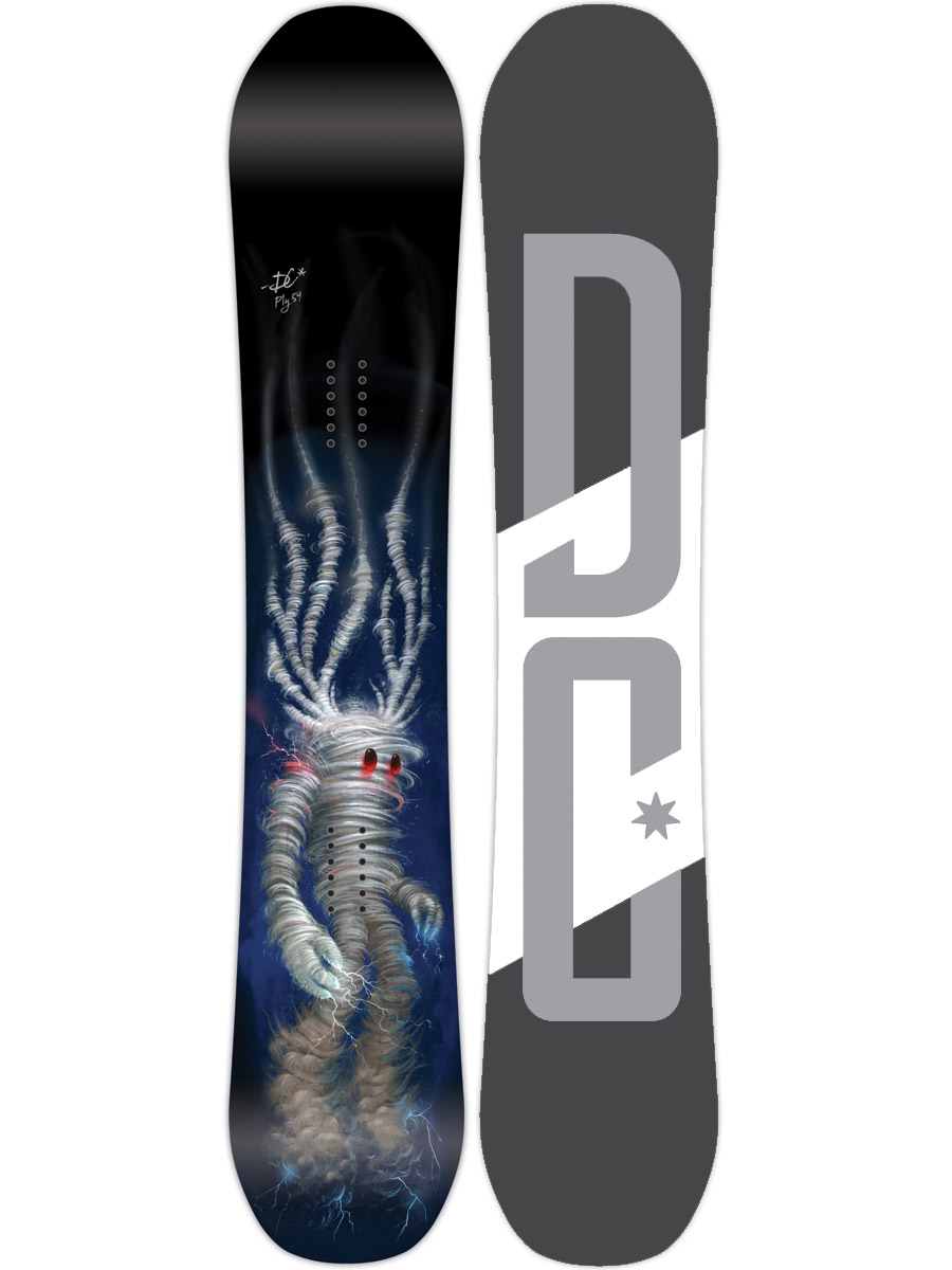 Męska Deska snowboardowa DC Ply (dk gry/wht/gry) 159