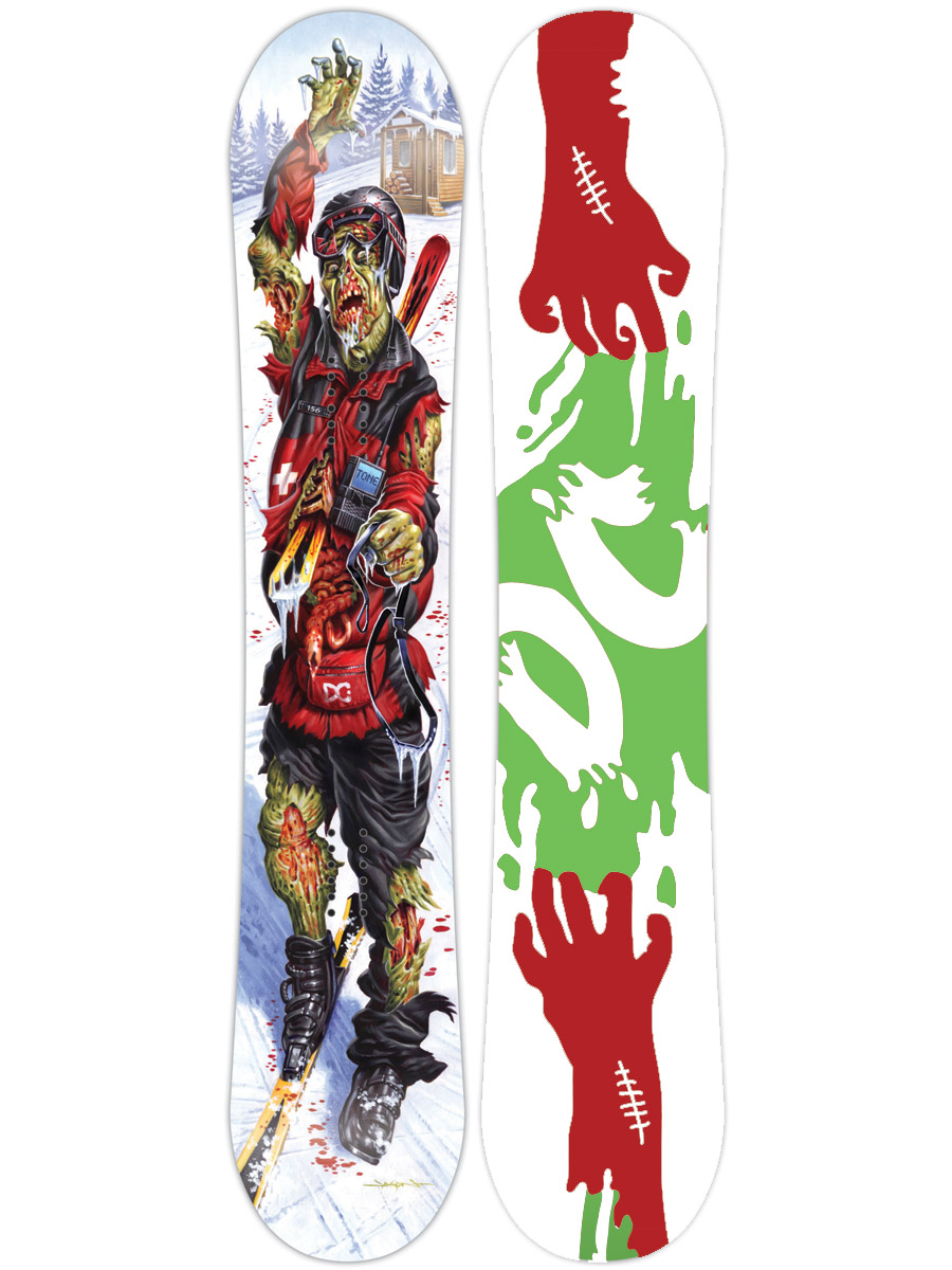 Męska Deska snowboardowa DC Tone (wht/red/grn) 156