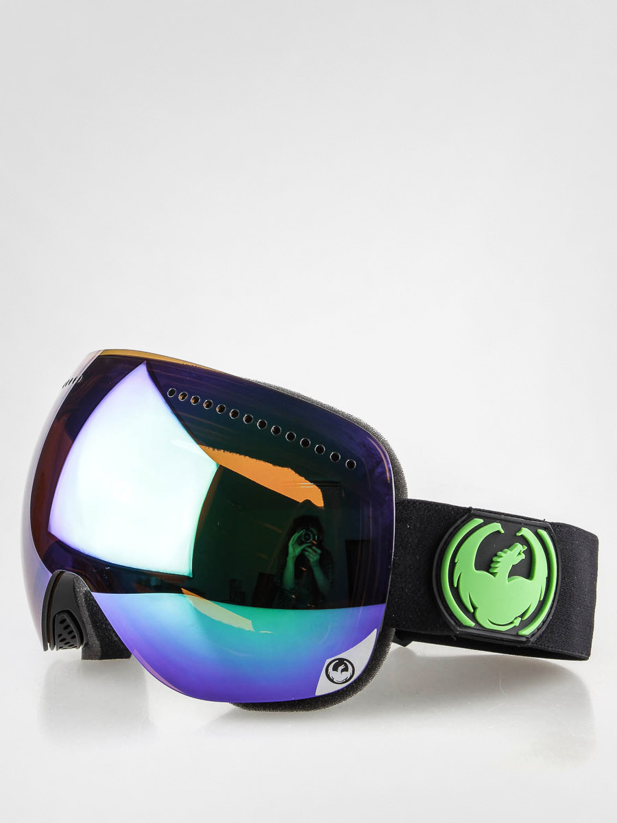 Gogle Dragon Apx (jet/greenion+yllwblueion)