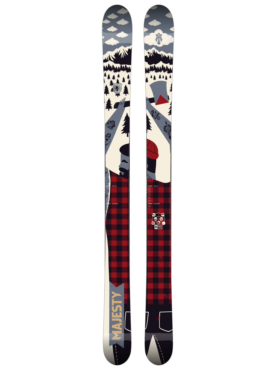 Narty Majesty Lumberjack - wielobarwny