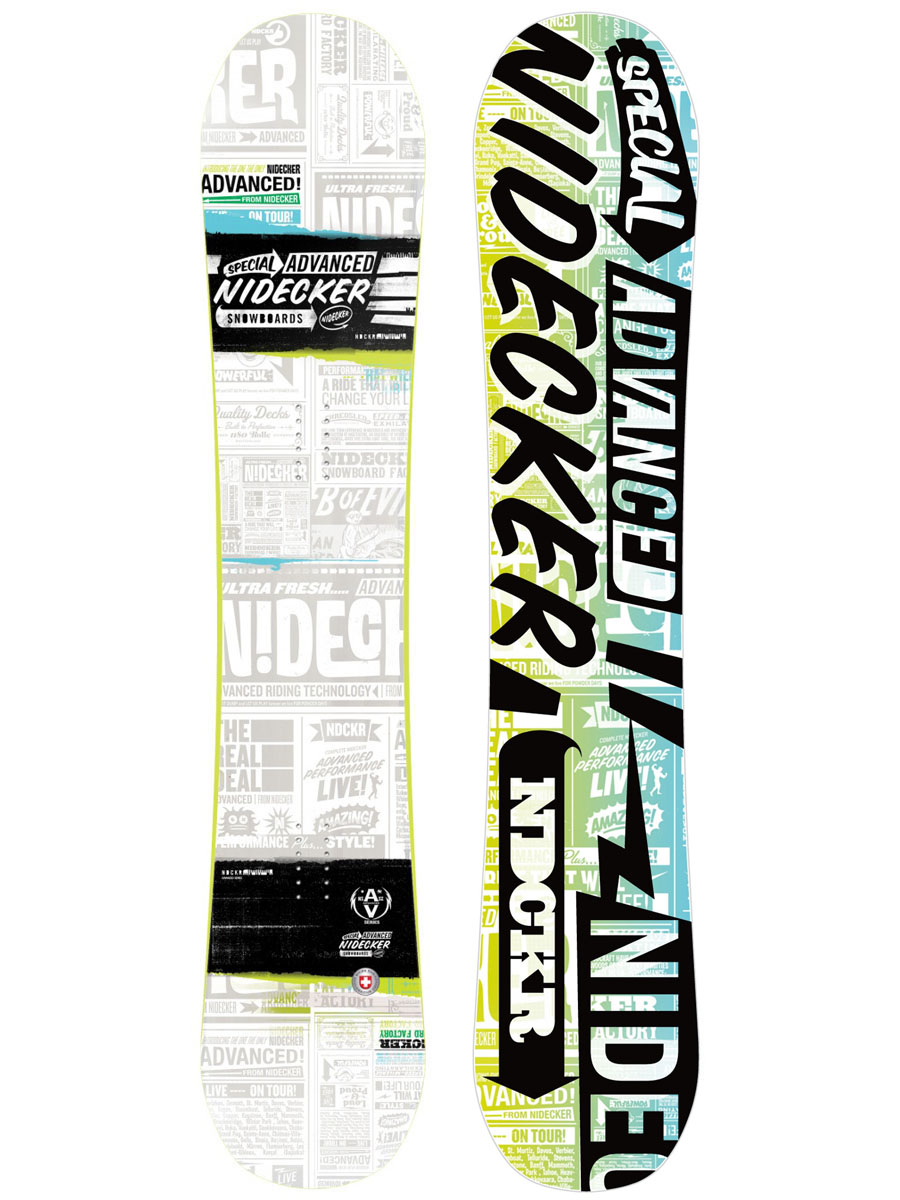 Deska snowboardowa Nidecker Advanced (black/green/blue)