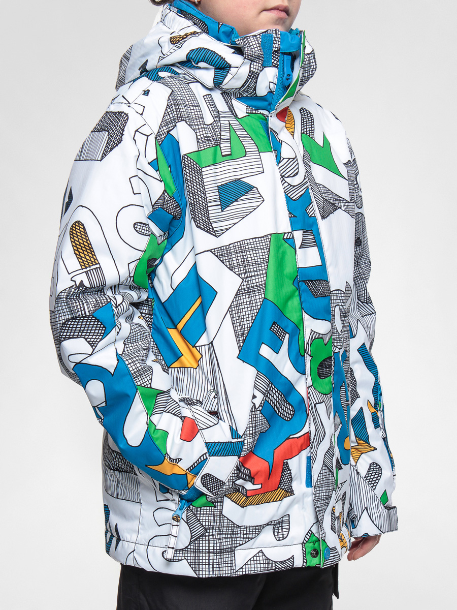 Dziecięca kurtka snowboardowa Quiksilver 193 (moldan white)