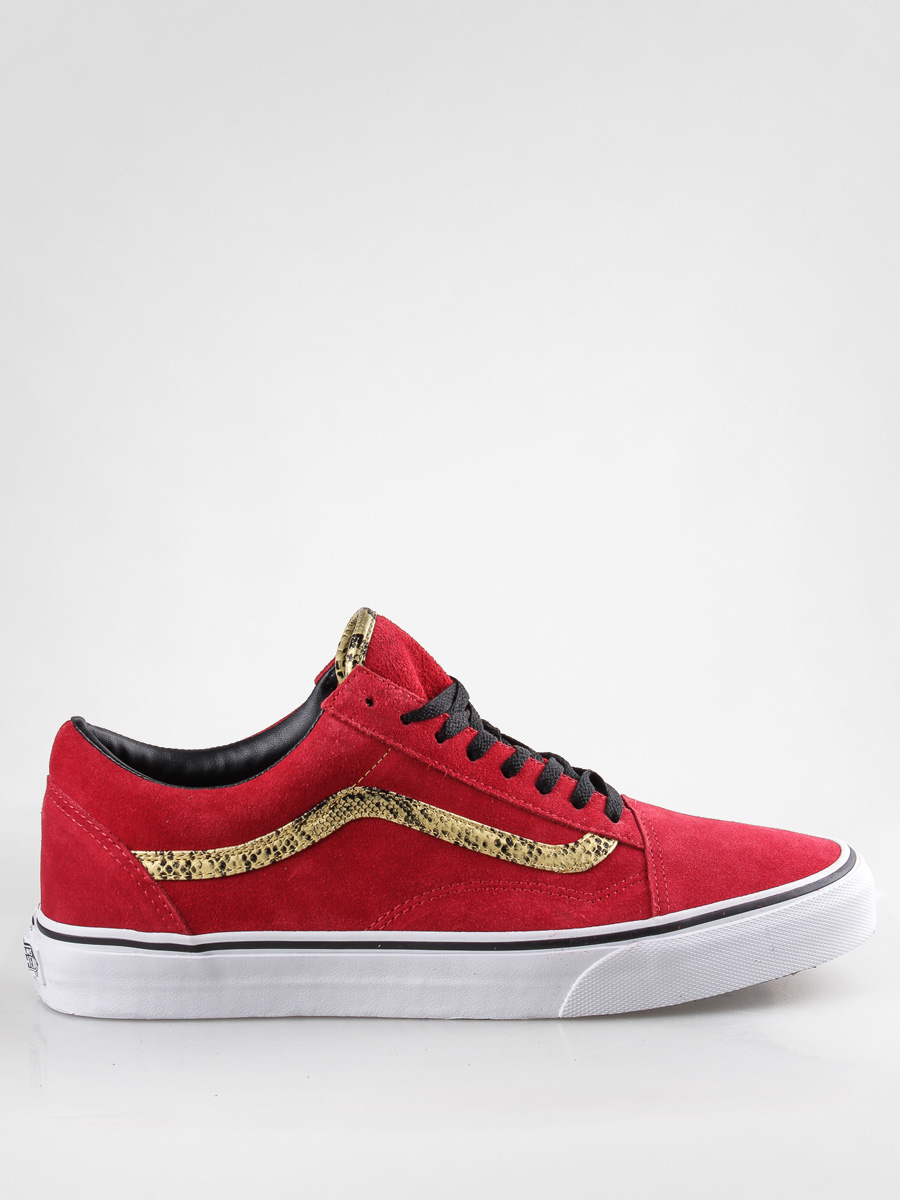 Buty Vans Old Skool (snake/red/gol)