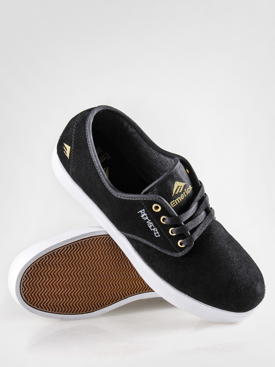 Buty Emerica Laced By Leo Romero (blk/wht/gld)