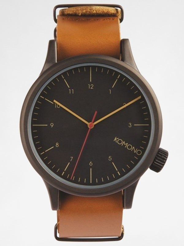 Zegarek Komono Magnus (black/cognac)